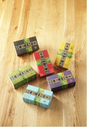 写真　日本茶ブランドKEIKO商品（下堂園提供）
