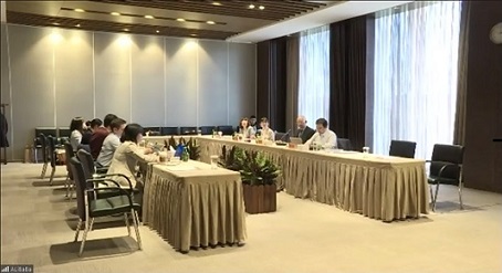 写真　アリババとの意見交換会の様子（ジェトロ撮影）