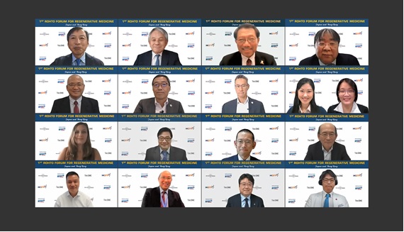 写真　フォーラム後、登壇者全員で記念撮影（ロート香港提供）