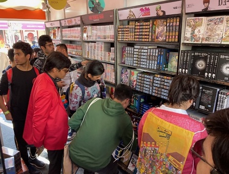 写真　人気を集めた日本のコミックスブース（ジェトロ撮影）