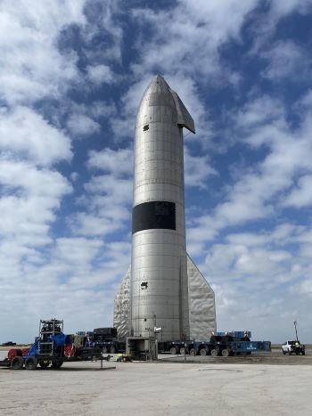 写真　テキサス州南端のスペースX打ち上げ実験場（ジェトロ撮影）