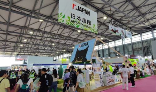 写真　趣向を凝らしたジャパンブース（ジェトロ撮影）