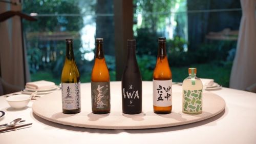 写真　ペアリングイベントで提供された日本酒（ジェトロ撮影）