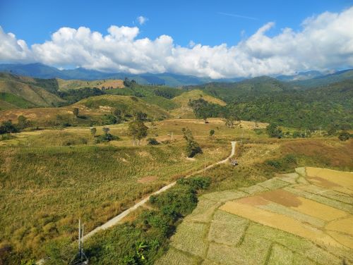 写真　ラオス北部の景観（ジェトロ撮影）