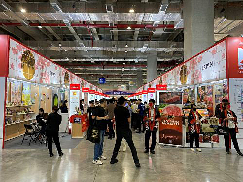 写真　FOOD TAIPEI 2025でのジャパンパビリオン（日本台湾交流協会台北事務所提供）