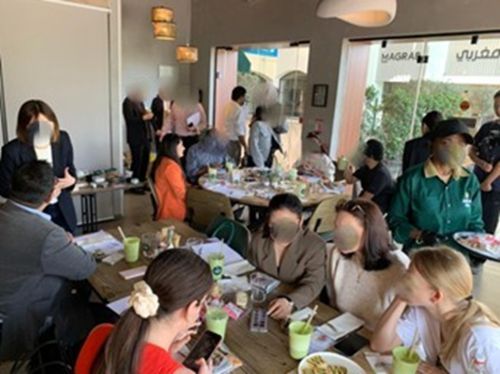 写真　Matcha Vibes店内でのイベントの様子（ジェトロ撮影）