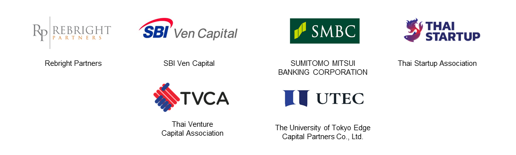 Rebright Partners, SBI Ven Capital, SMBC, Thai startup, TVCA, The University of Tokyo Edge Capital Partners Co., Ltd.,