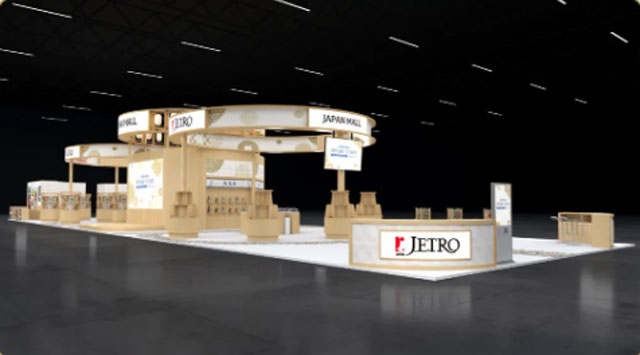 (JAPAN MALLブース全体像)