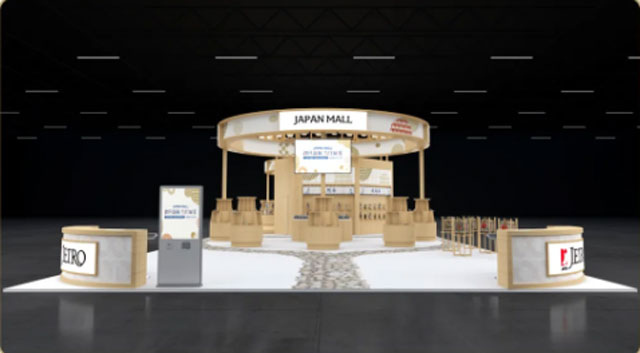 (JAPAN MALLブース全体像)