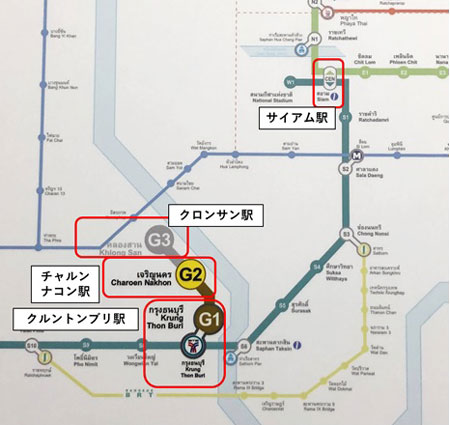 【コラム】新規開通のゴールドライン、沿線施設の日系テナントに追い風となるか（タイ）                駅直結の大型商業施設「アイコンサイアム」への利便性が向上