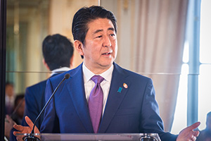 Greetings from Shinzo Abe, Prime Minister of Japan