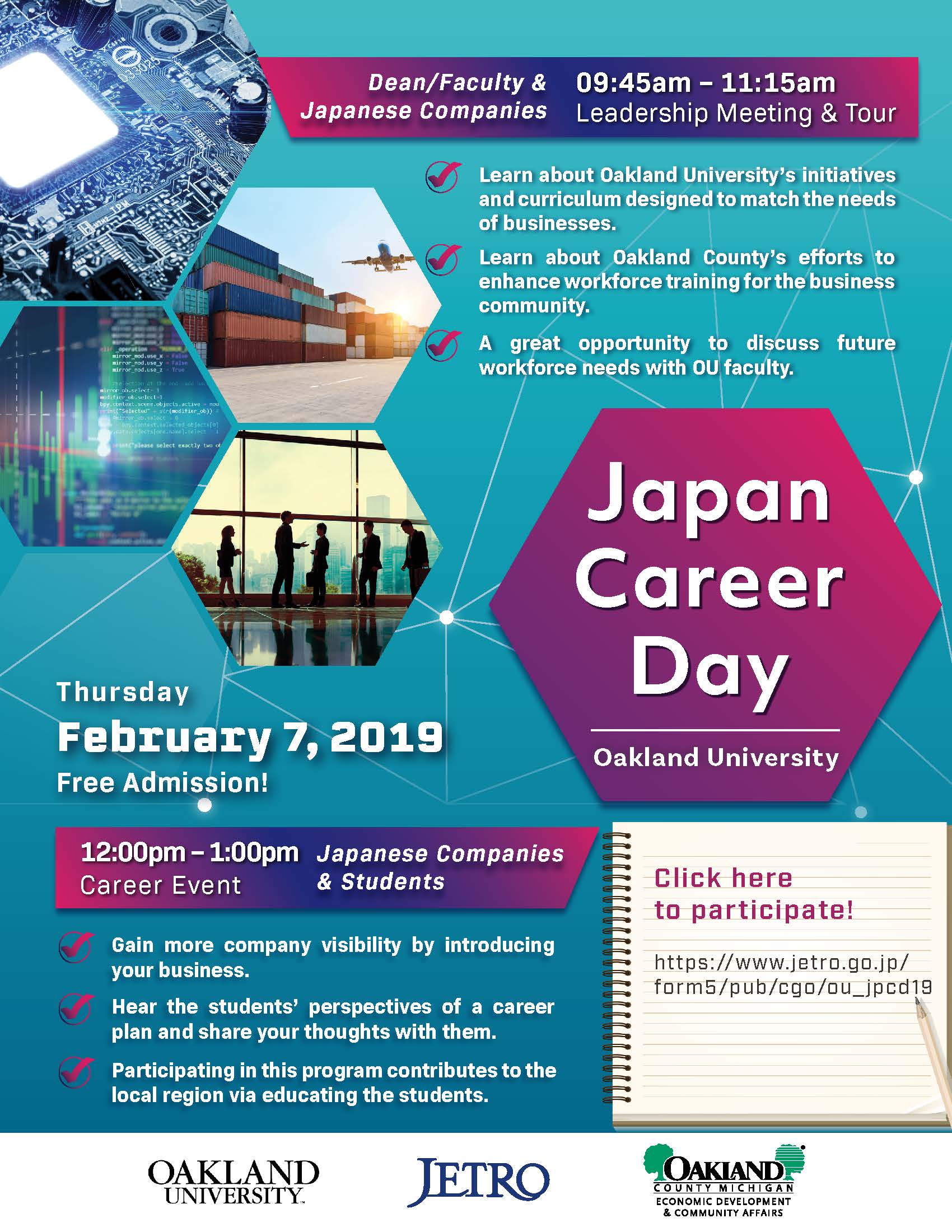 Japan Career Day Flier EN