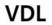 先登録商標の標章の一部分 「Color Lab VDL」という英文字でなっている標章の「VDL」のところ。