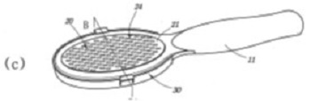 角質除去器の構成に対する全体図である。マイクロカッターと角質除去板などが描かれている。