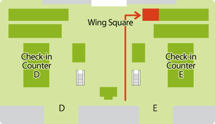 Map of Shop at Kansai International Airport