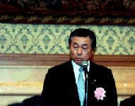 来賓挨拶を述べる大島慶久経済産業副大臣