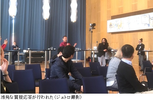 写真　活発な質疑応答が行われた（ジェトロ撮影）