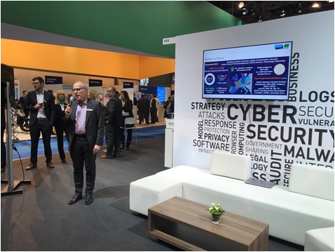 写真　州政府に加えて、NATOなどにもサイバーセキュリティーシステムを提供するドイツの同族経営企業（ジェトロ撮影）