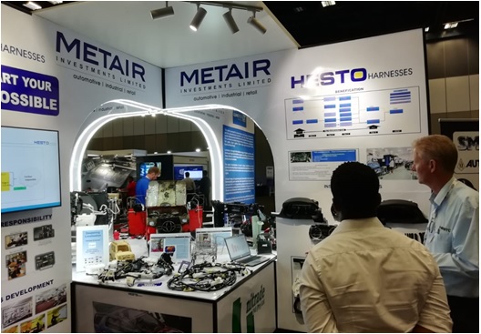 写真　ヘスト・ハーネス（矢崎総業グループ企業）の展示ブース（ジェトロ撮影）