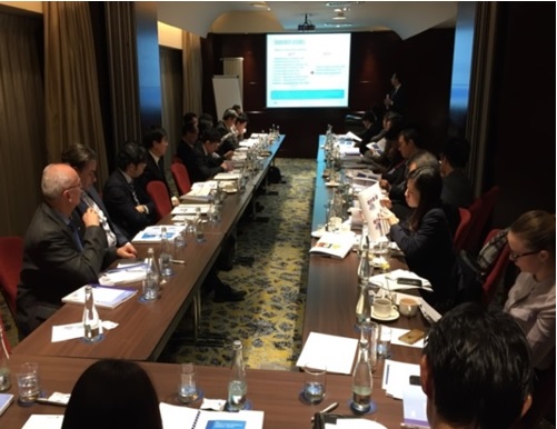 写真　第2金曜日に開催される商工会月例会（ジェトロ撮影）