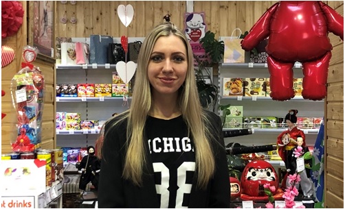 写真　「ダンラン」小売り担当のエレナ・シドロワ氏（ジェトロ撮影）