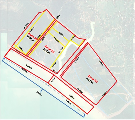図　開発を予定するボンゴボンドゥ・オーシャンフロント経済特区（双日提供）