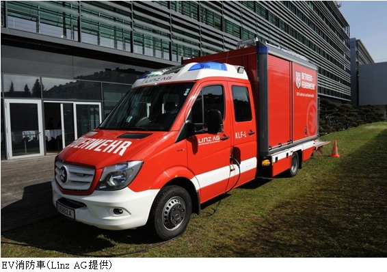 写真　EV消防車（Linz AG提供）