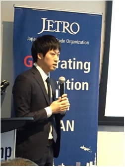 写真　住友化学アメリカの中島陽介氏（ジェトロ撮影）