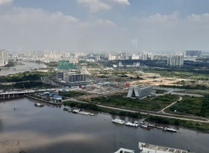 写真　トゥーティエム地区開発の様子（ジェトロ撮影）