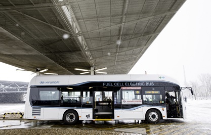 写真　水素バス（ウィーン・エネルギー提供）