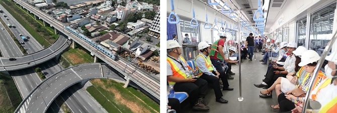 写真　試運転の様子（ホーチミン市都市鉄道管理局提供）