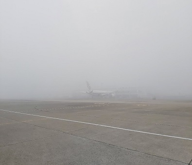 写真　ダッカ空港の様子（1月7日午前9時時点、ジェトロ撮影）