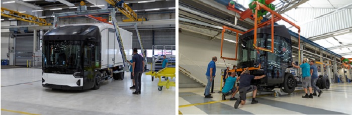 写真　「ボルタ・ゼロ」プロトタイプ生産時の様子（ボルタトラック提供）