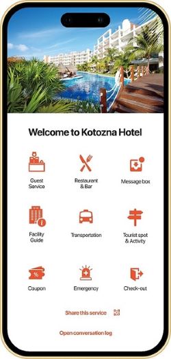画像　Kotozna In-room（Kotozna提供）