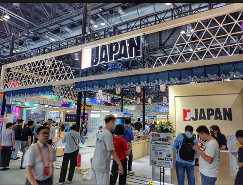 写真　中国国際サービス貿易交易会に設置された日本館（ジェトロ撮影）