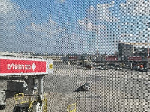 写真　10月13日イスラエル時間午前10時20分頃のベン・グリオン国際空港の様子（ジェトロ撮影）