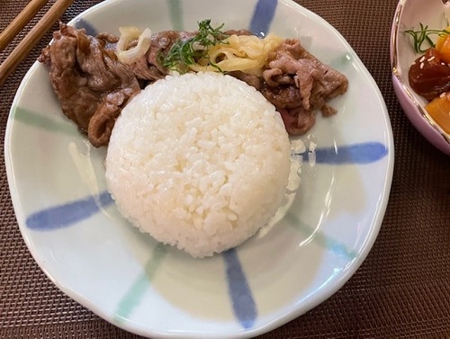 写真　試食用日本産和牛丼（ジェトロ撮影）