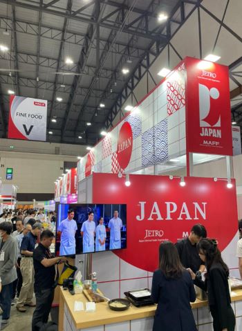 写真　ジャパンパビリオンのブース（ジェトロ撮影）