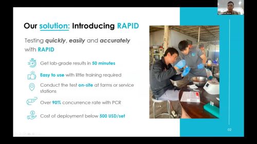 写真　ピッチの様子（ジェトロ撮影）