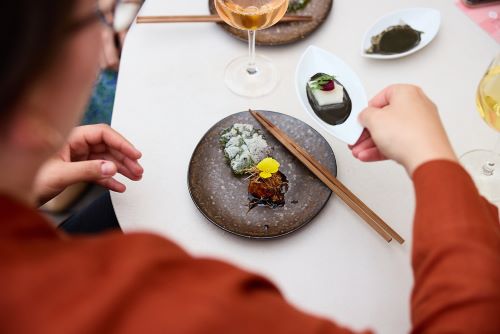 写真　イベントで振る舞われた創作メニュー（Vivi D’Angelo提供）