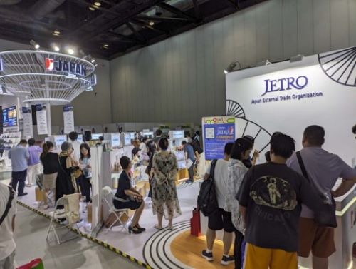 写真　ジェトロが設けたジャパンパビリオン（ジェトロ撮影）