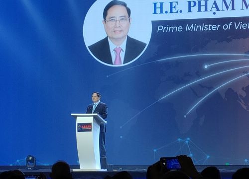 写真　ベトナムのチン首相（ジェトロ撮影）