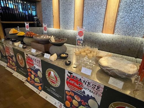 写真　日本産青果物展示の様子（ジェトロ撮影）