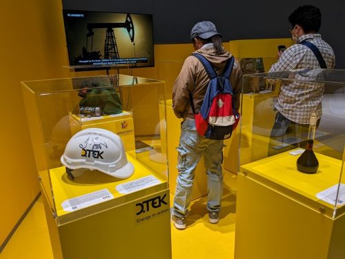 写真　ウクライナ主要企業の展示（ジェトロ撮影）