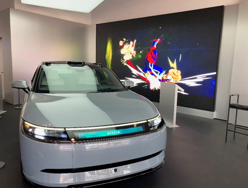 写真　展示している車両（ジェトロ撮影）