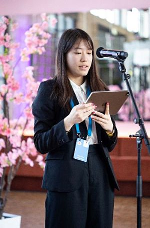 写真　TOPPANデジタルのピッチの様子（エンタープライズ・エストニア提供）