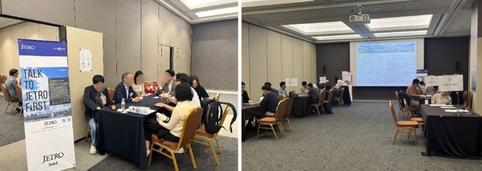 写真　ジェトロ主催の個別商談会（ジェトロ撮影）