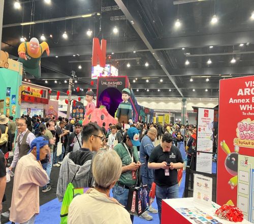 写真　アニメエキスポ展示会場の様子（ジェトロ撮影）