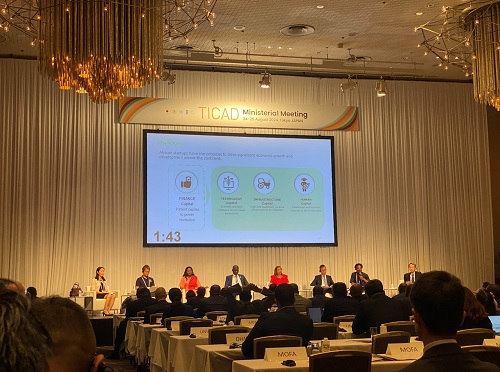 写真　TICAD閣僚会合のパネルディスカッション（ジェトロ撮影）
