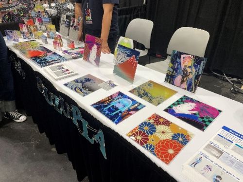 写真　鈴木プラスチックスのブース展示（ジェトロ撮影）